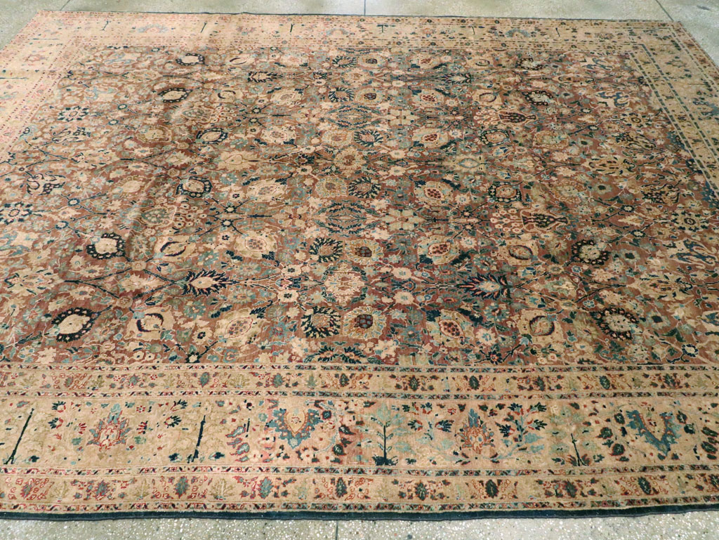 Antique Persian Tabriz Carpet, No.14759 - Gss