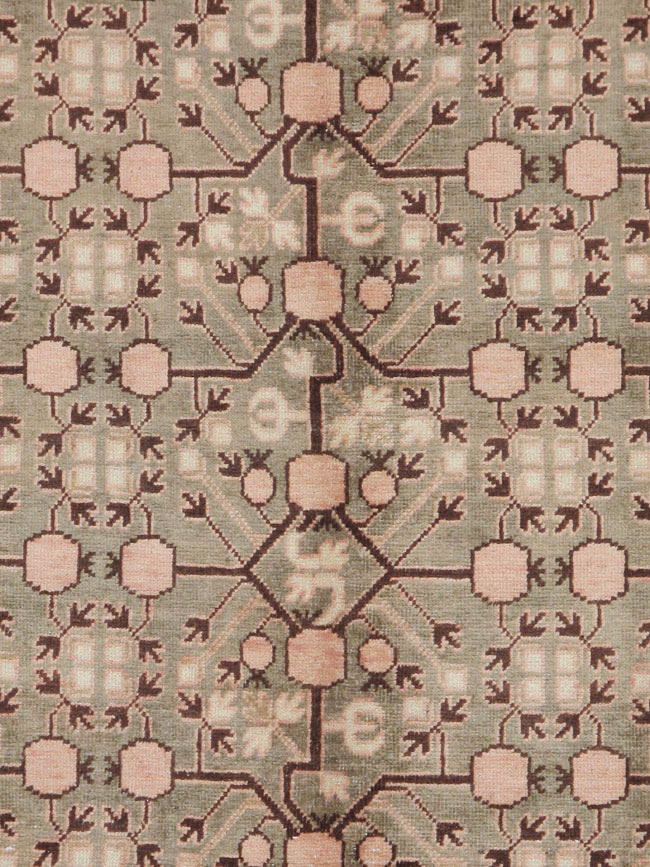 Vintage East Turkestan Khotan Carpet, No.14761 - Gss