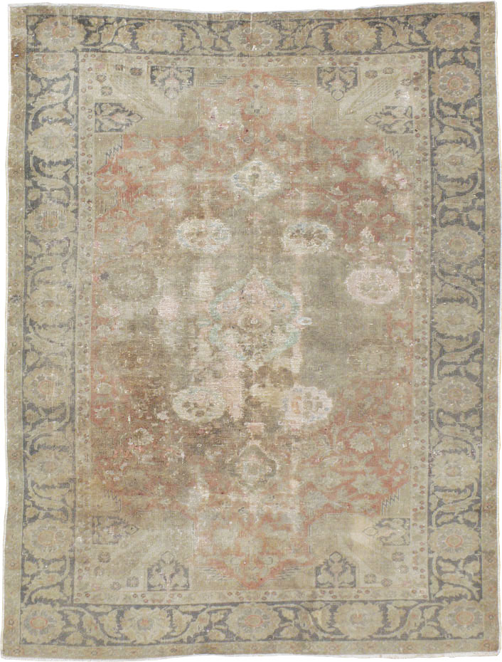 Vintage Turkish Sivas Distressed Rug, No.14763 - Gss
