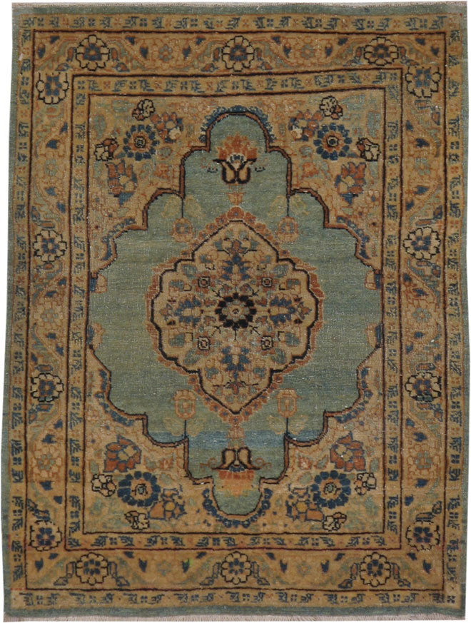 Antique Persian Tabriz Hagi Jalili Rug, No.14775 - Gss