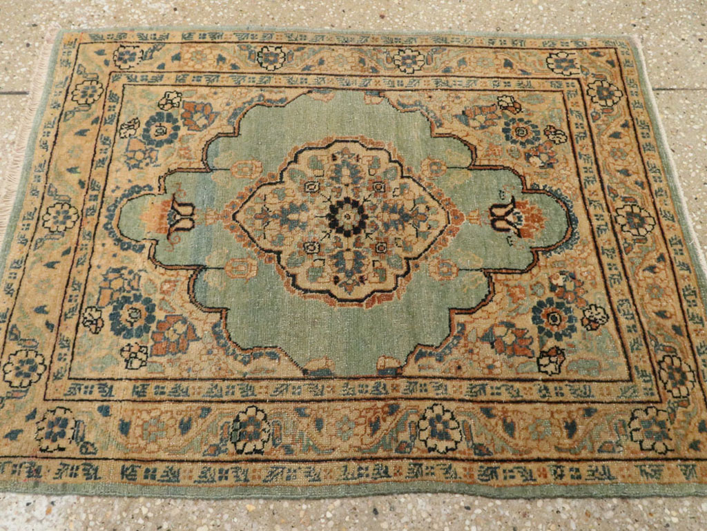 Antique Persian Tabriz Hagi Jalili Rug, No.14775 - Gss