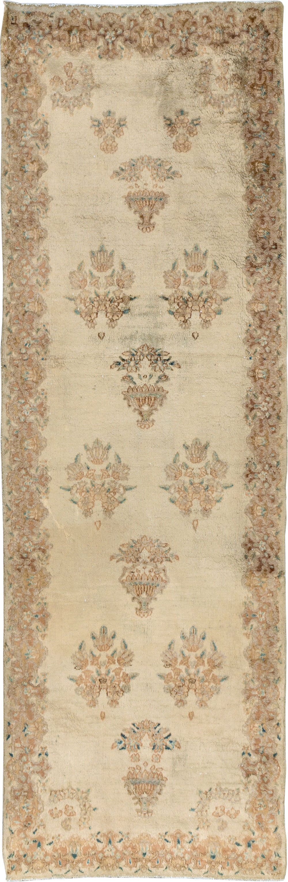 Vintage Persian Kerman Runner, No.14819 - Gss