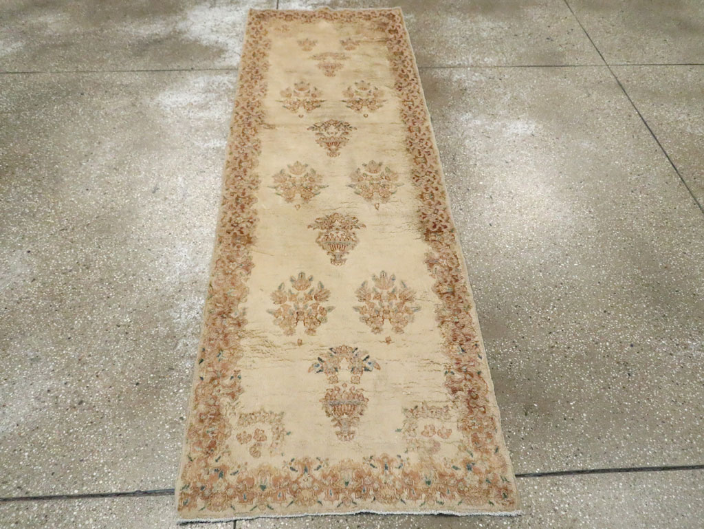 Vintage Persian Kerman Runner, No.14819 - Gss
