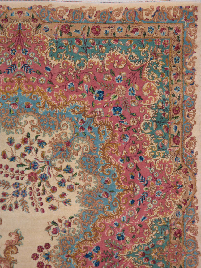 Vintage Persian Kerman Carpet, No.14824 - Gss