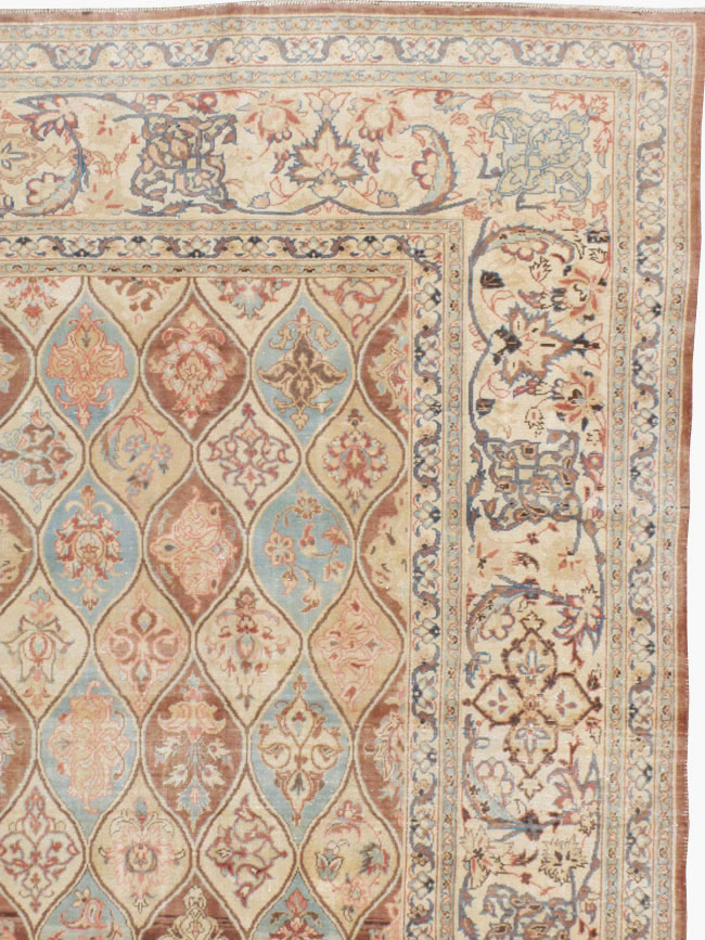 Vintage Persian Kashan Carpet, No.14830 - Gss