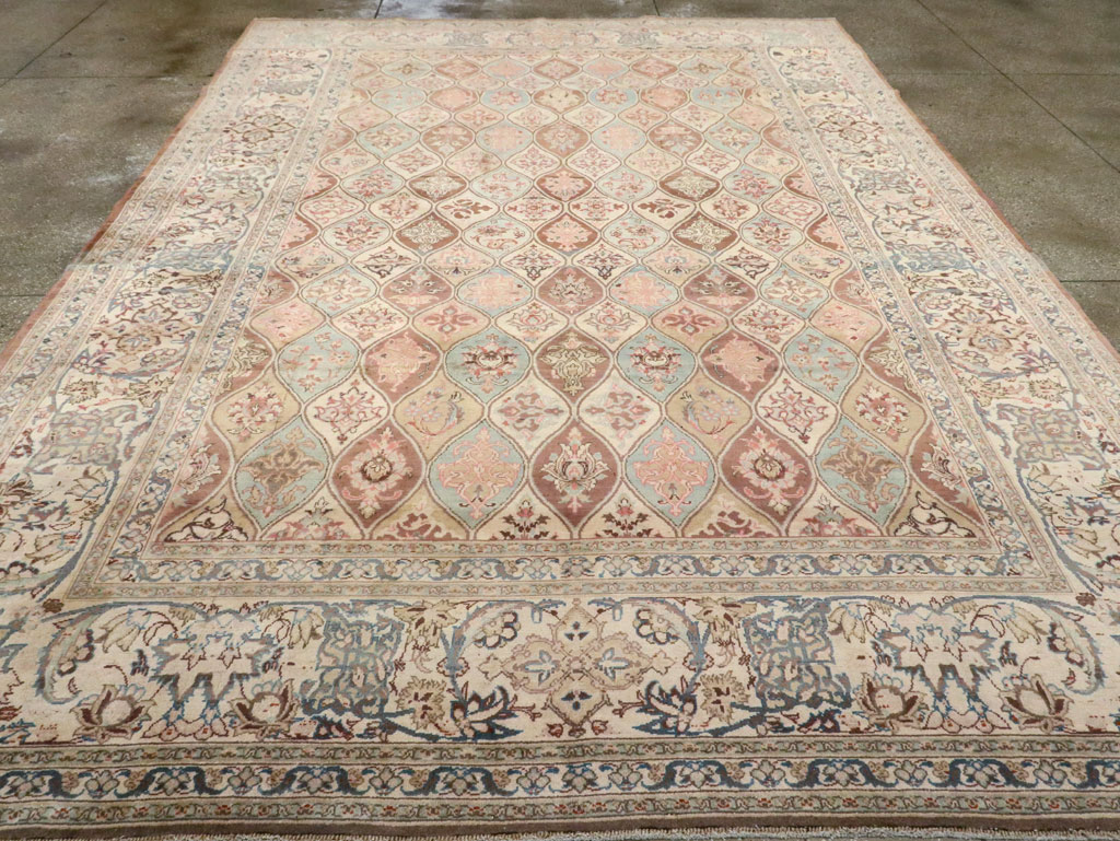 Vintage Persian Kashan Carpet, No.14830 - Gss