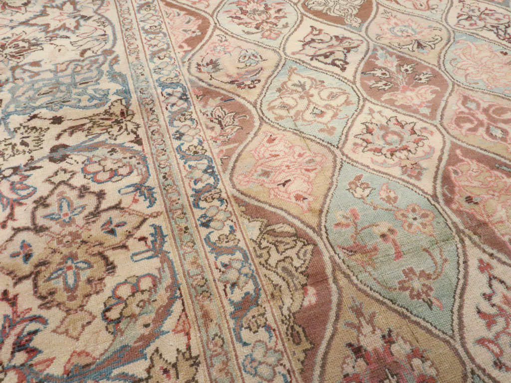 Vintage Persian Kashan Carpet, No.14830 - Gss