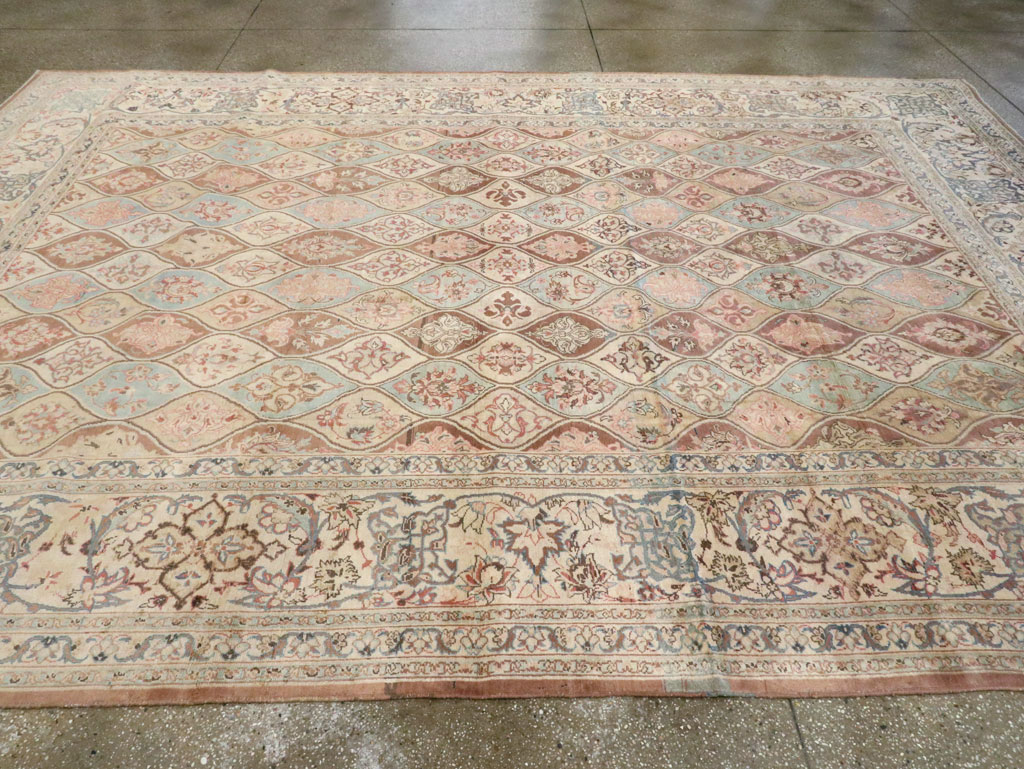 Vintage Persian Kashan Carpet, No.14830 - Gss