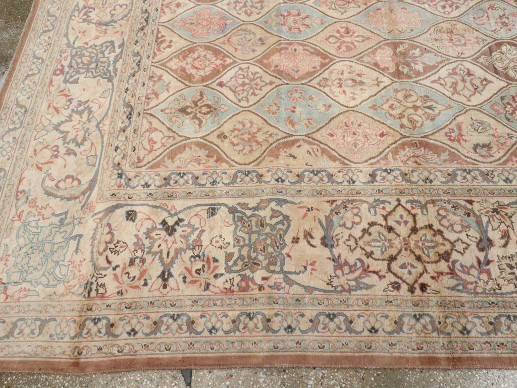 Vintage Persian Kashan Carpet, No.14830 - Gss