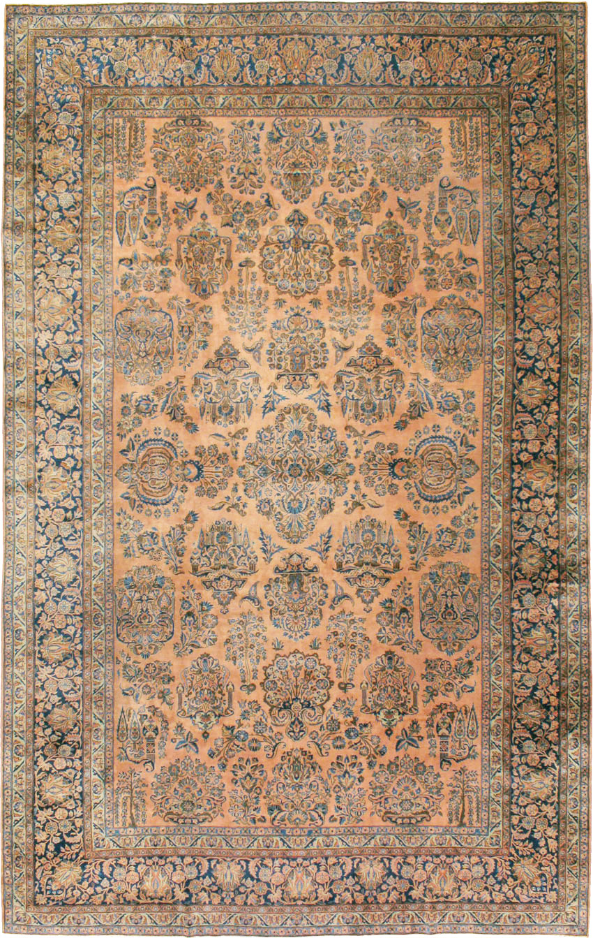 Antique Persian Kashan Carpet, No.14853 - Gss