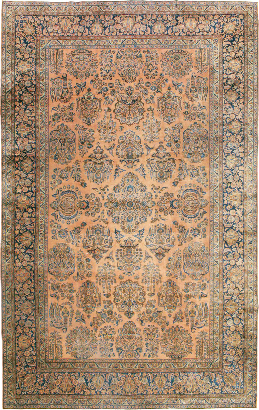 Antique Persian Kashan Carpet, No.14853 - Gss