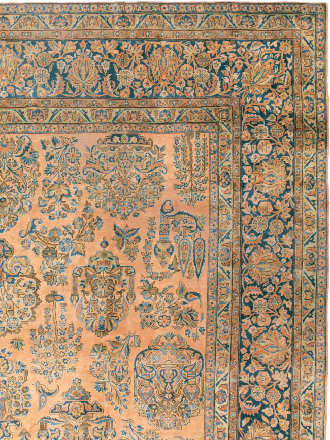 Antique Persian Kashan Carpet, No.14853 - Gss