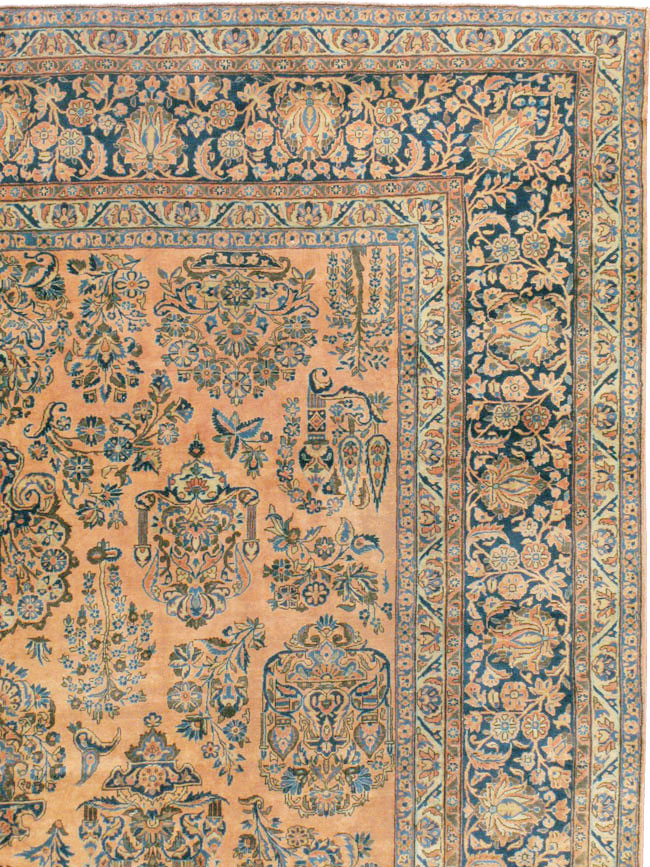Antique Persian Kashan Carpet, No.14853 - Gss