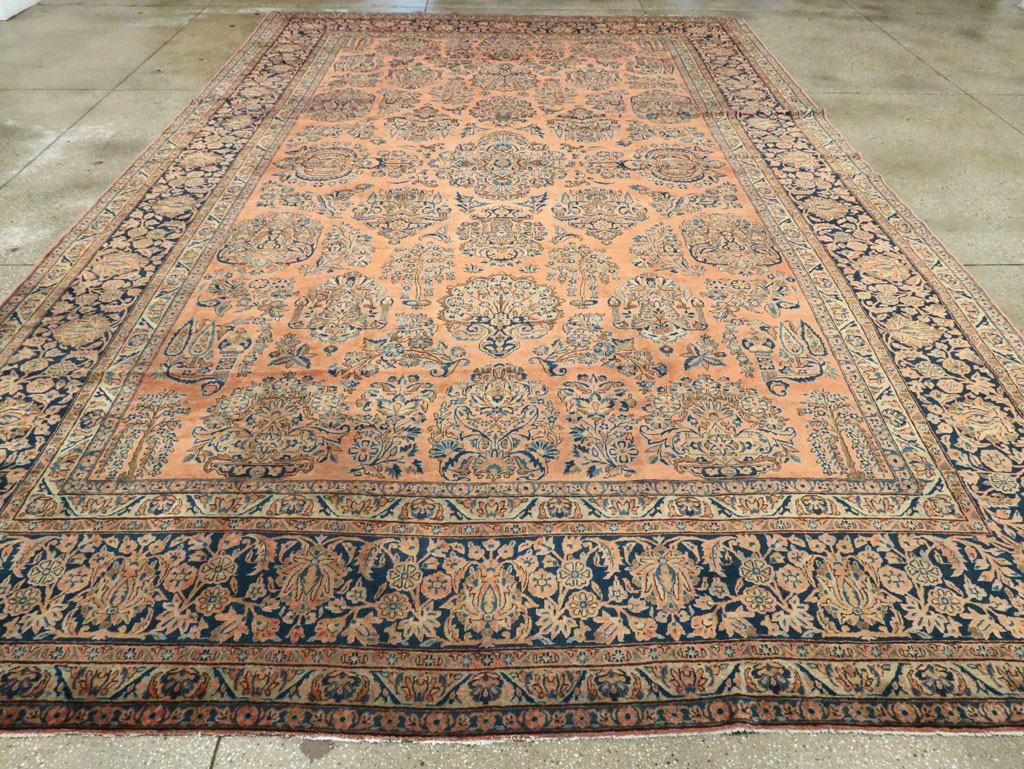 Antique Persian Kashan Carpet, No.14853 - Gss