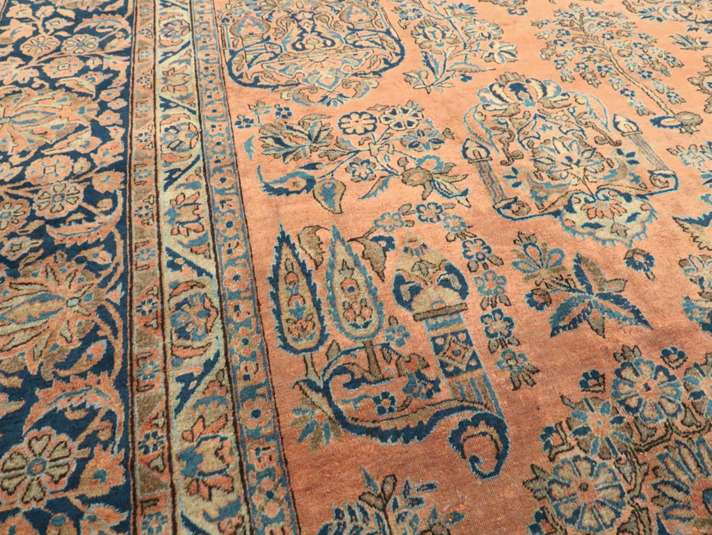 Antique Persian Kashan Carpet, No.14853 - Gss
