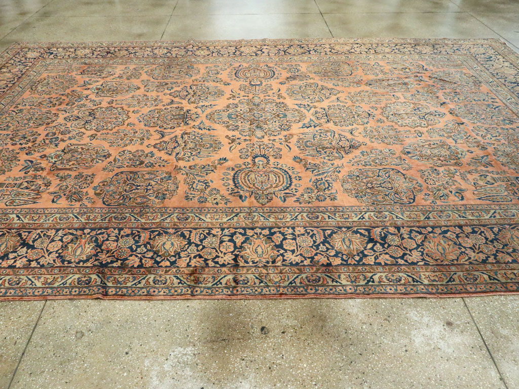 Antique Persian Kashan Carpet, No.14853 - Gss