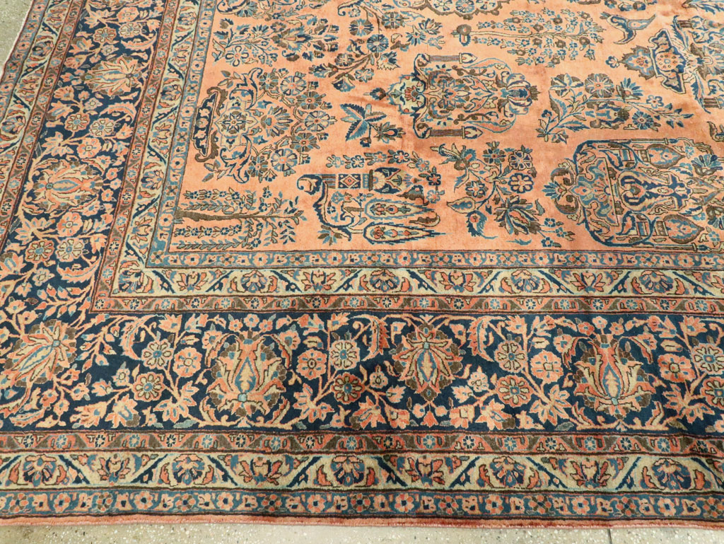 Antique Persian Kashan Carpet, No.14853 - Gss