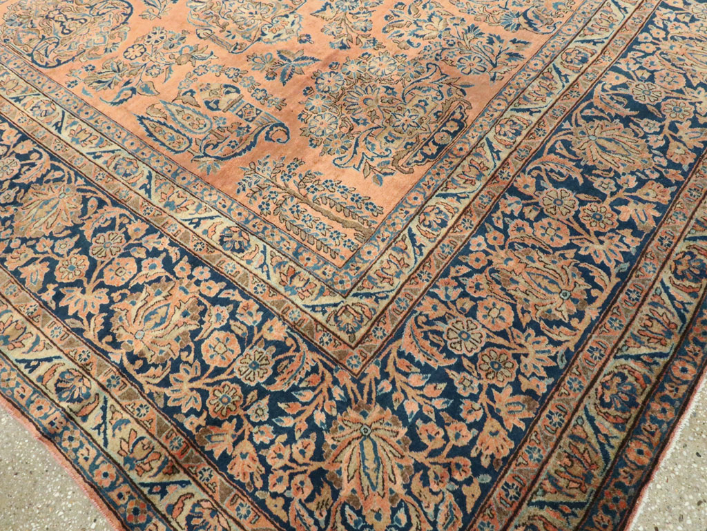 Antique Persian Kashan Carpet, No.14853 - Gss