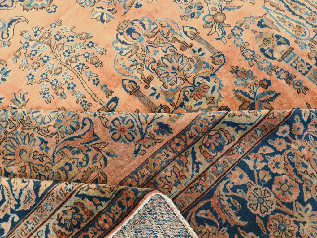 Antique Persian Kashan Carpet, No.14853 - Gss