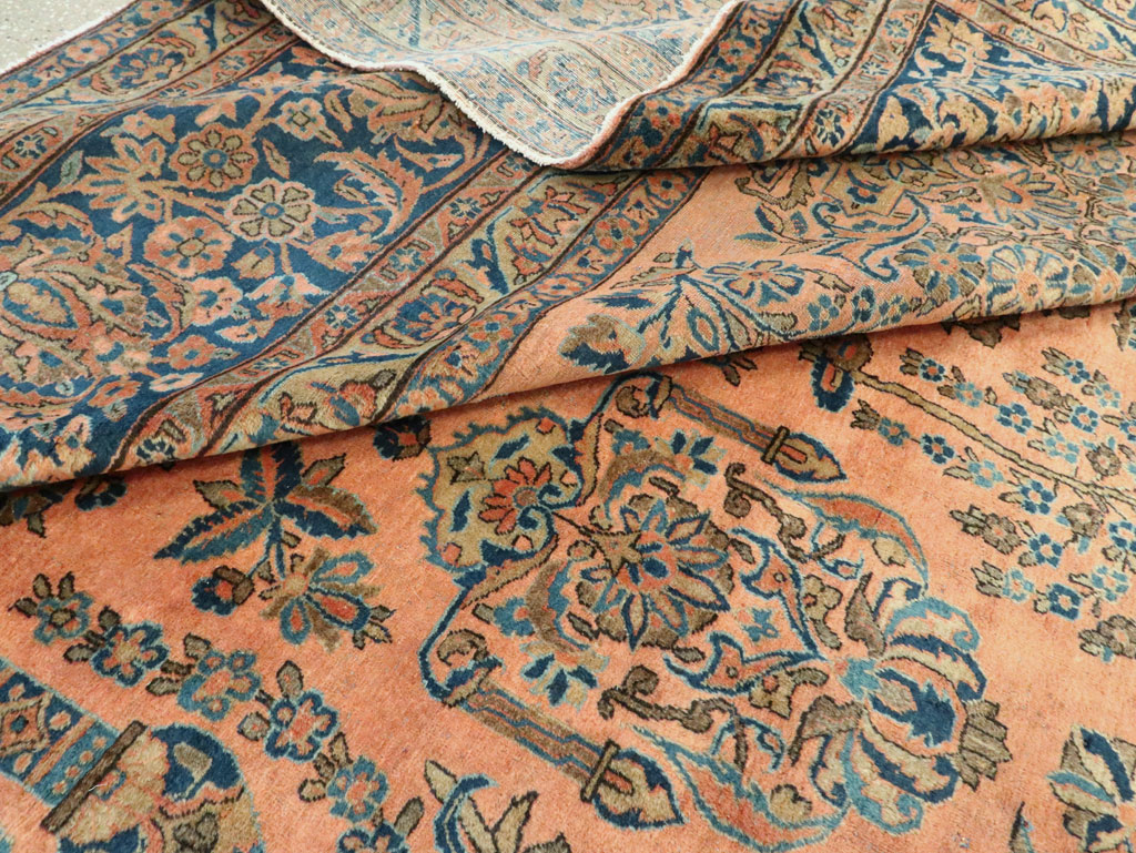 Antique Persian Kashan Carpet, No.14853 - Gss