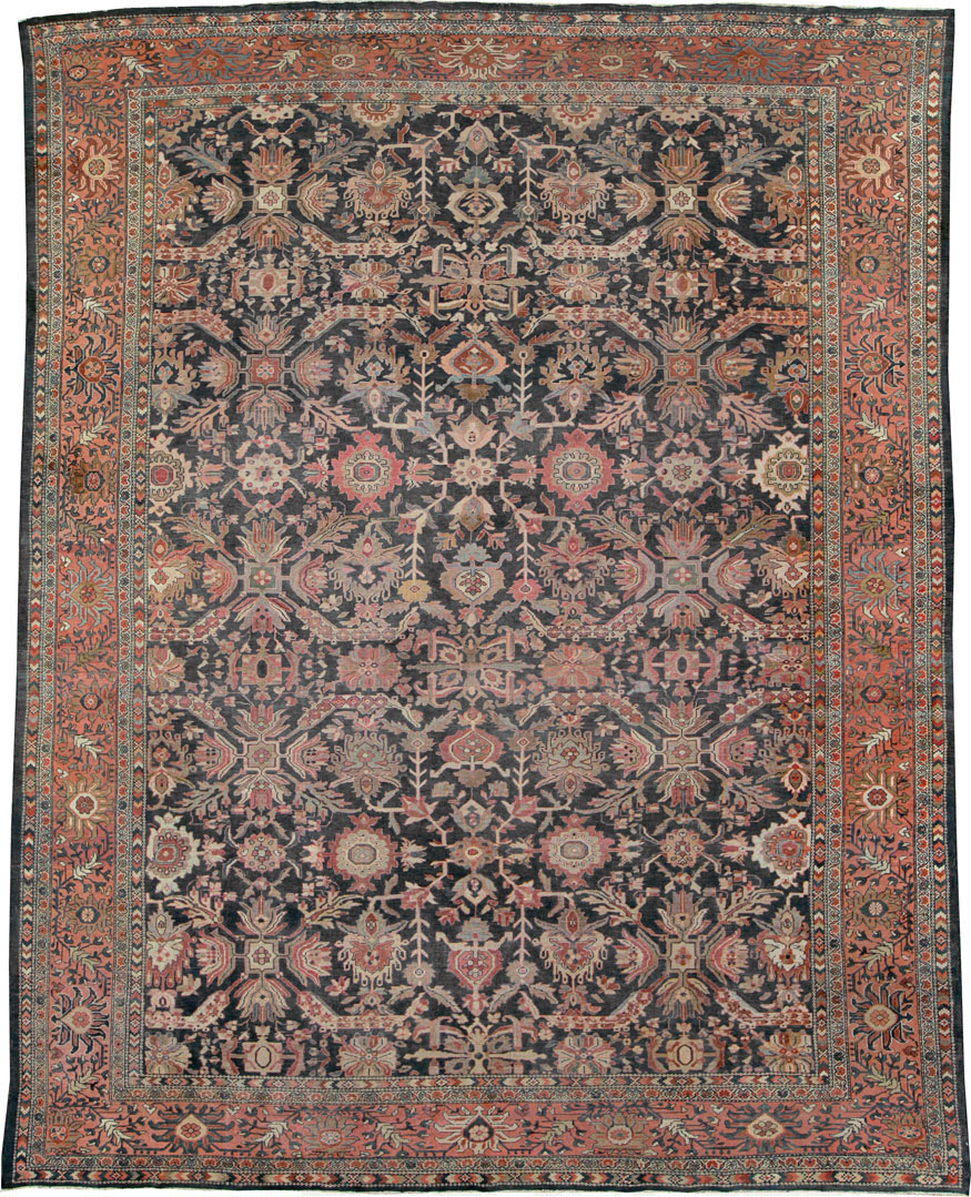 Antique Persian Malayer Room Size Carpet, No.14858 - Gss