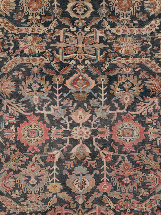 Antique Persian Malayer Room Size Carpet, No.14858 - Gss