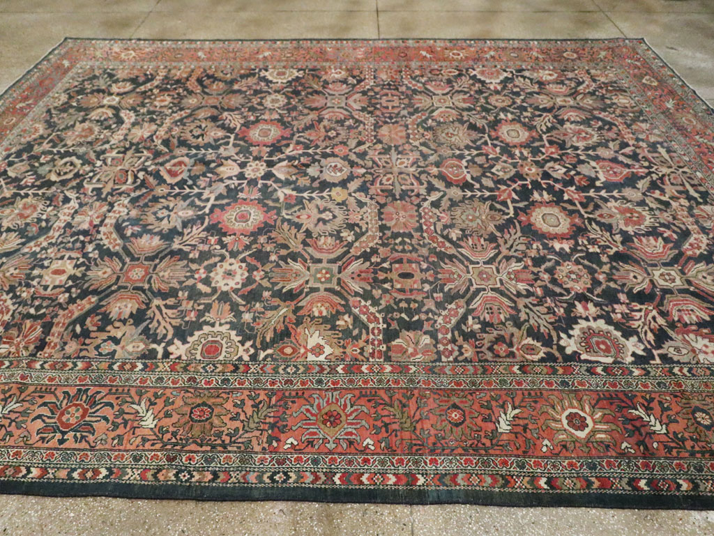 Antique Persian Malayer Room Size Carpet, No.14858 - Gss