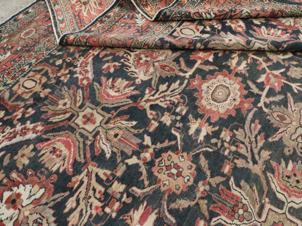 Antique Persian Malayer Room Size Carpet, No.14858 - Gss