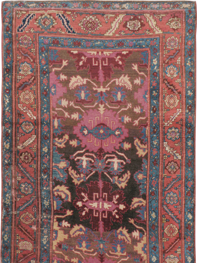 Antique Persian Bakshaish Runner, No.14896 - Gss