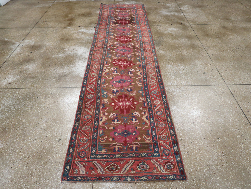 Antique Persian Bakshaish Runner, No.14896 - Gss