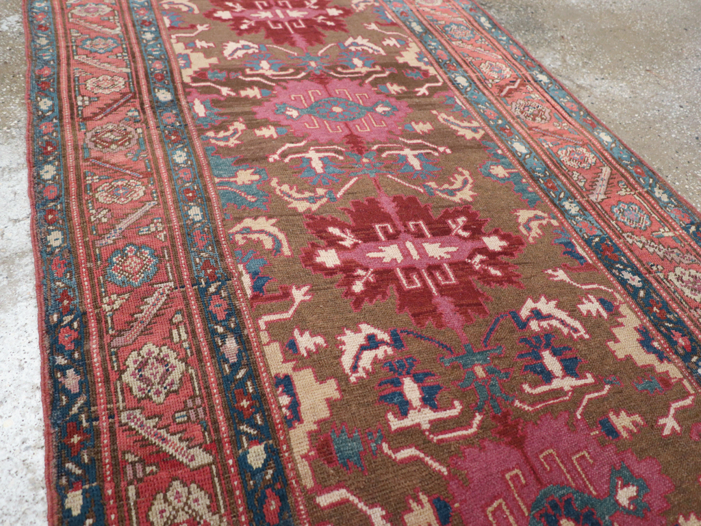Antique Persian Bakshaish Runner, No.14896 - Gss
