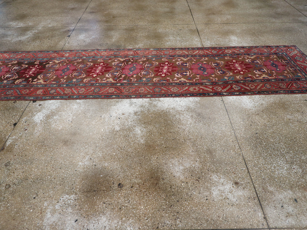 Antique Persian Bakshaish Runner, No.14896 - Gss