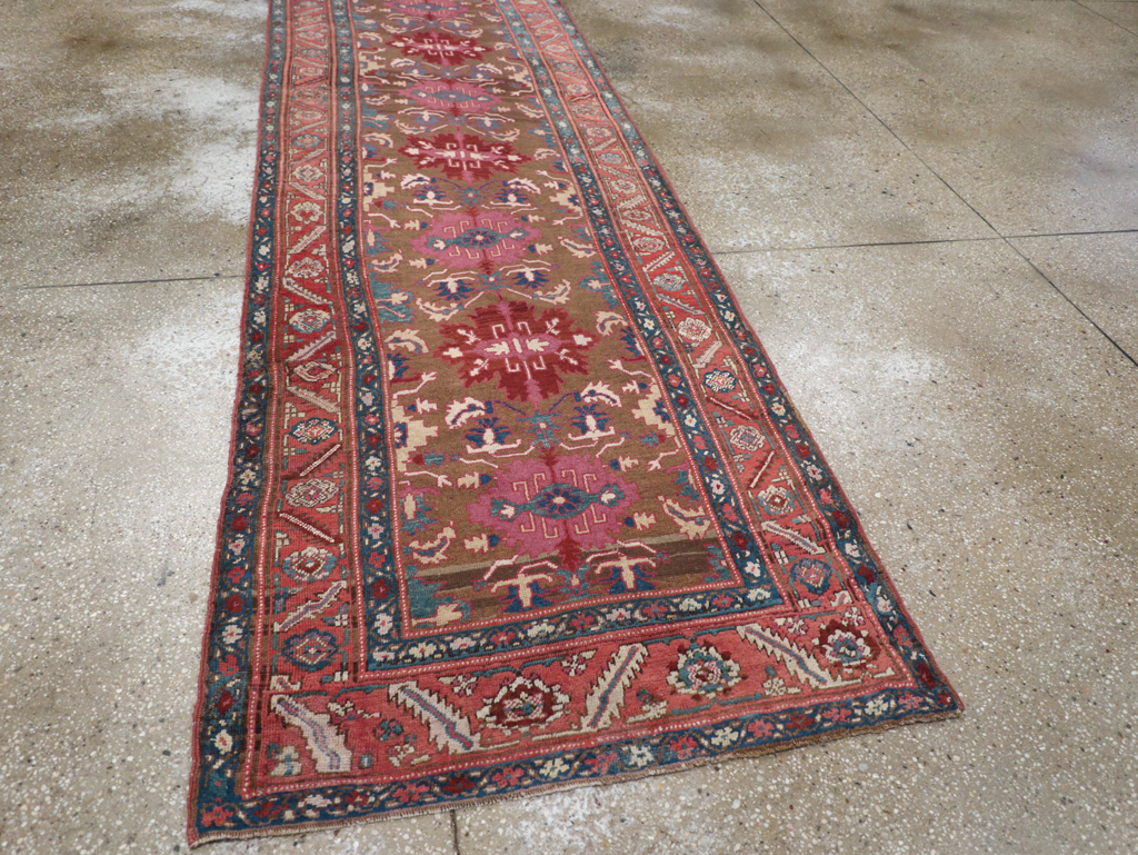 Antique Persian Bakshaish Runner, No.14896 - Gss