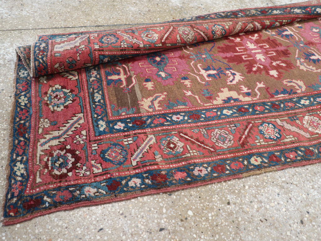Antique Persian Bakshaish Runner, No.14896 - Gss