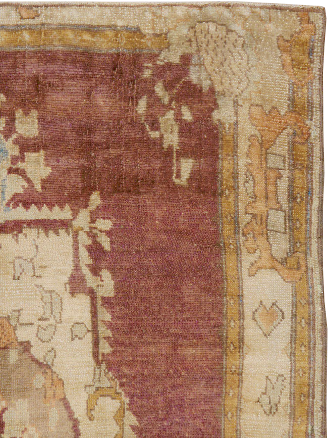 Antique Turkish Oushak Rug, No.14925 - Gss