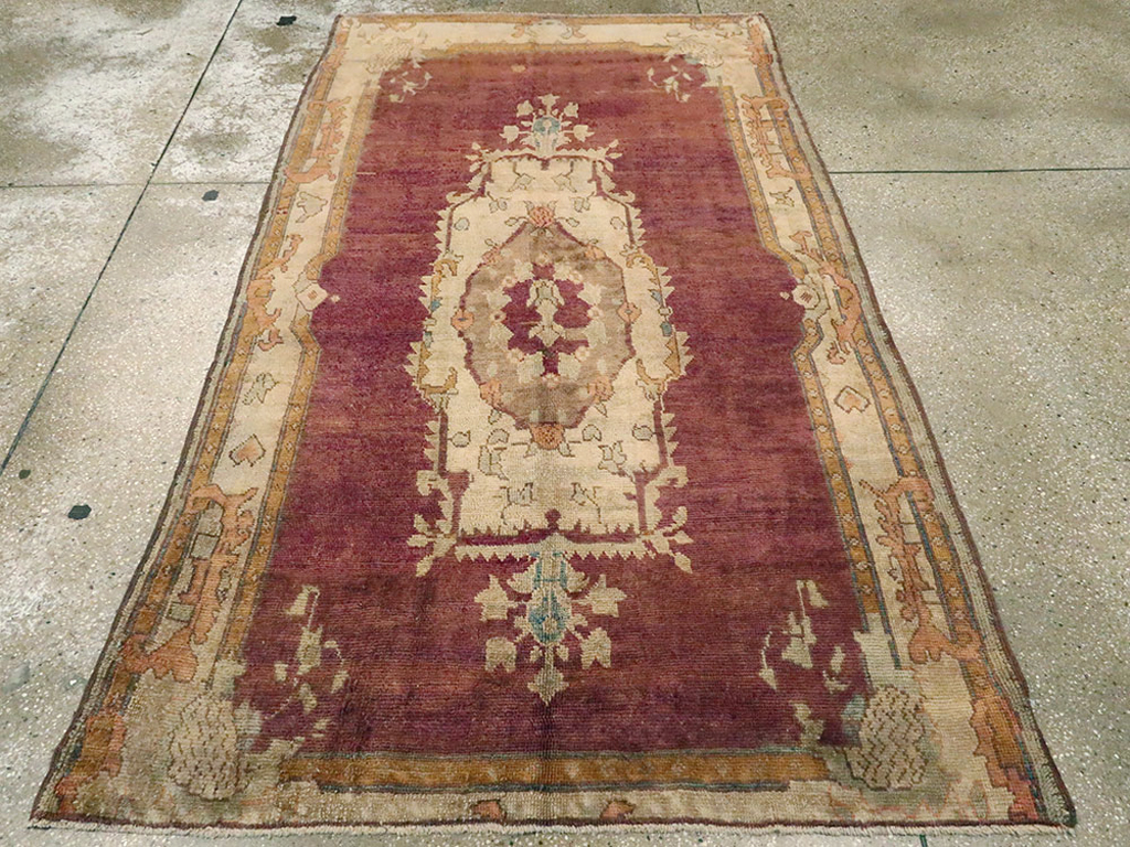 Antique Turkish Oushak Rug, No.14925 - Gss