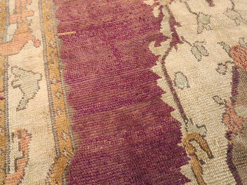 Antique Turkish Oushak Rug, No.14925 - Gss