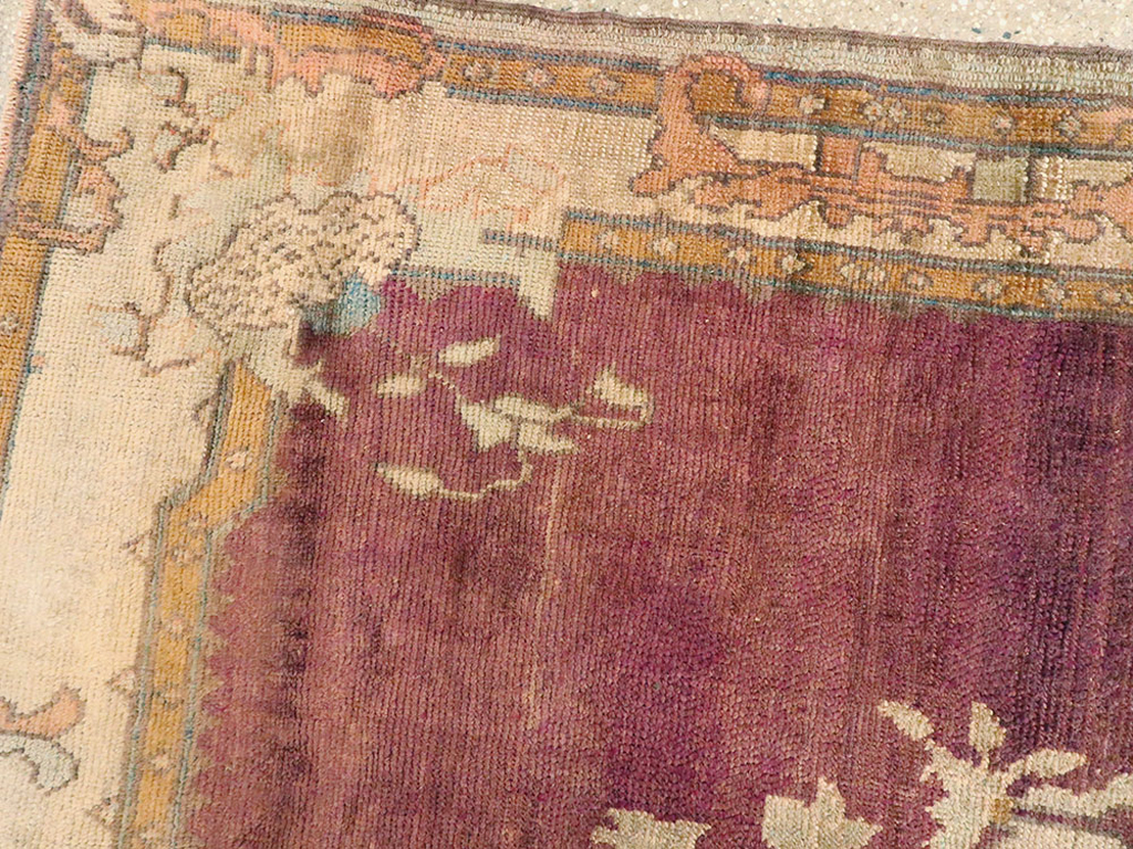 Antique Turkish Oushak Rug, No.14925 - Gss