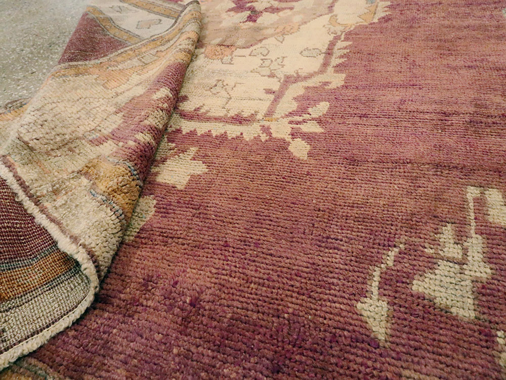 Antique Turkish Oushak Rug, No.14925 - Gss