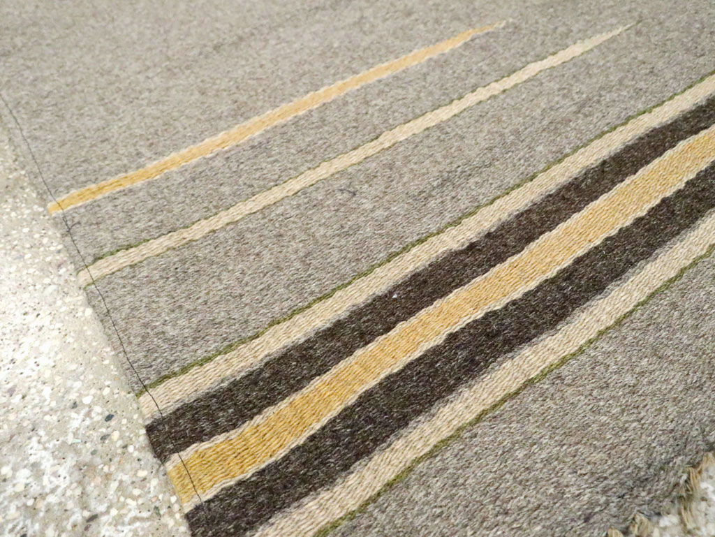 Vintage European Flatweave Kilim Throw Rug, No.14949 - Gss