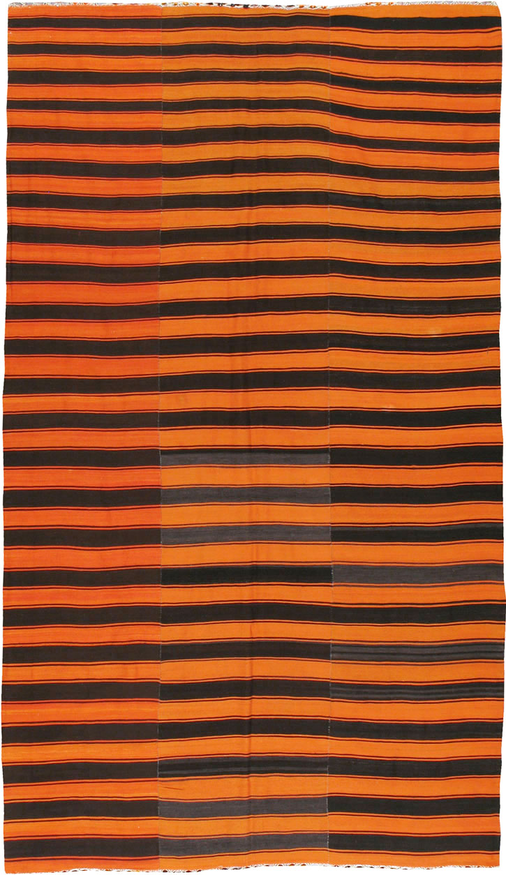 Vintage Turkish Flatweave Kilim, No.14983 - Gss