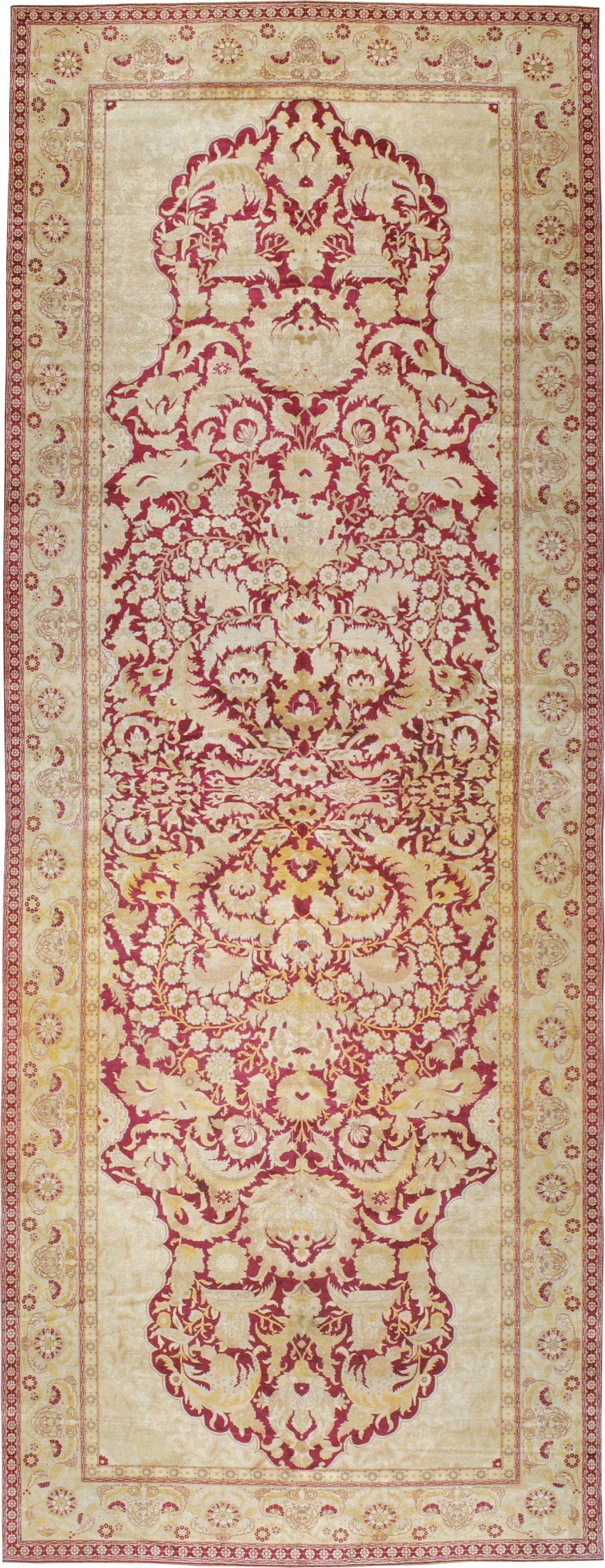 Antique Indian Agra Carpet, No.15046 - Gss