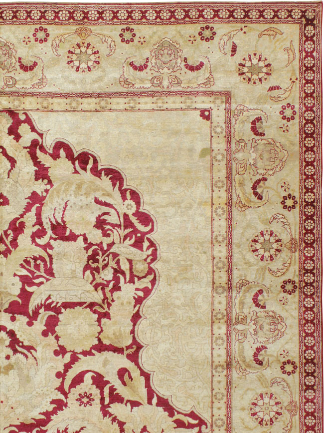 Antique Indian Agra Carpet, No.15046 - Gss
