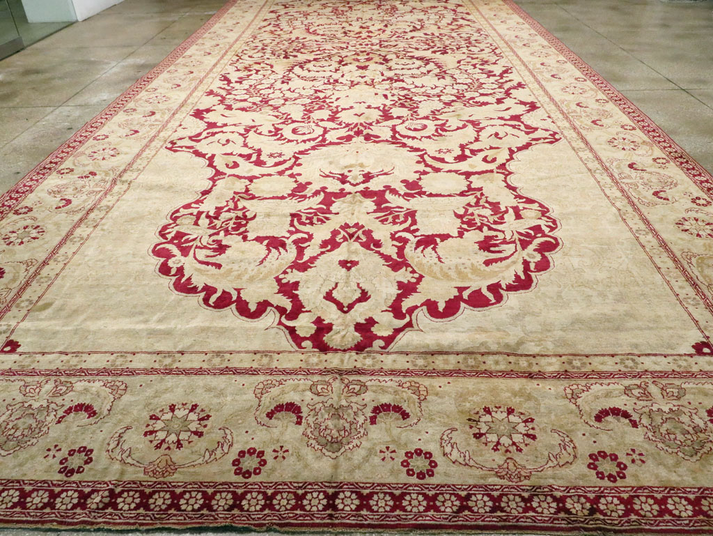 Antique Indian Agra Carpet, No.15046 - Gss
