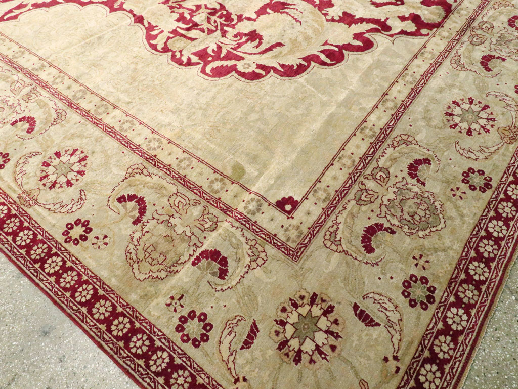 Antique Indian Agra Carpet, No.15046 - Gss