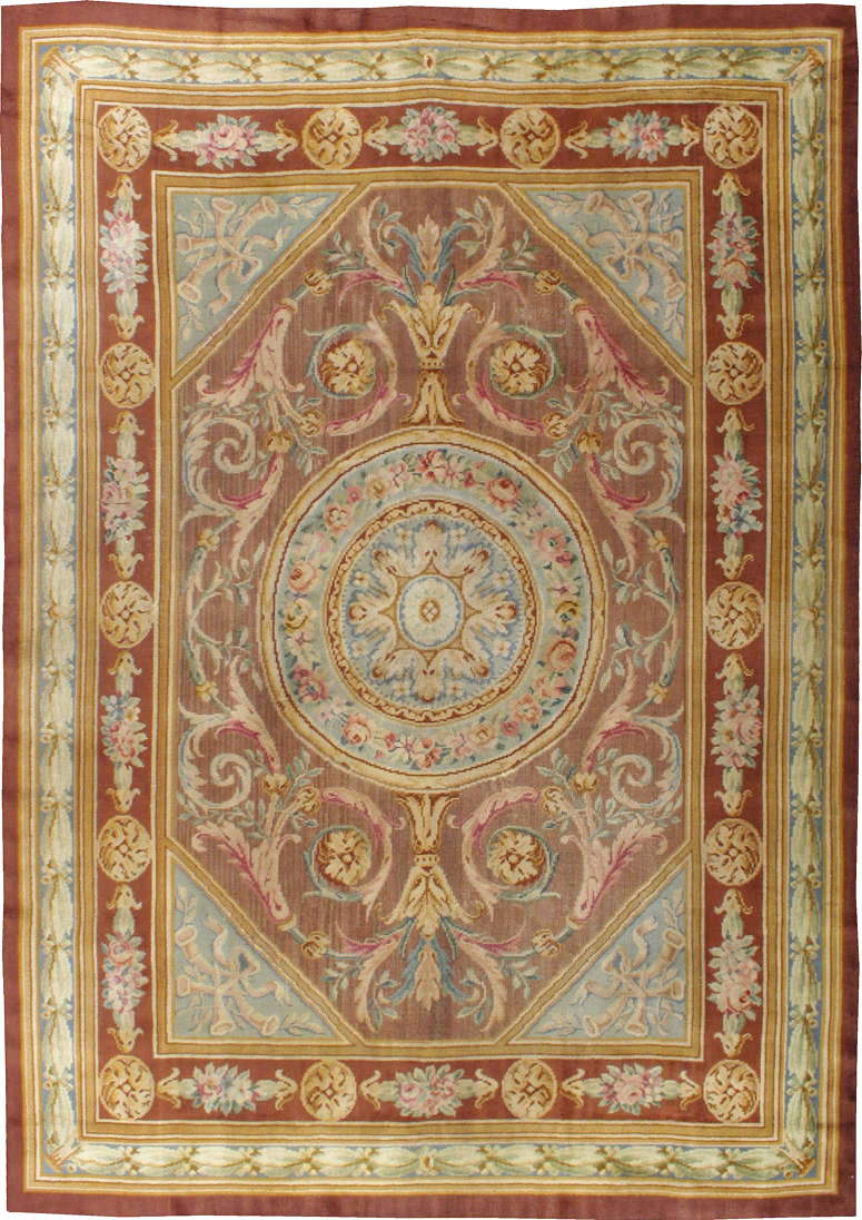 Antique French Savonnerie Carpet, No.15064 - Gss