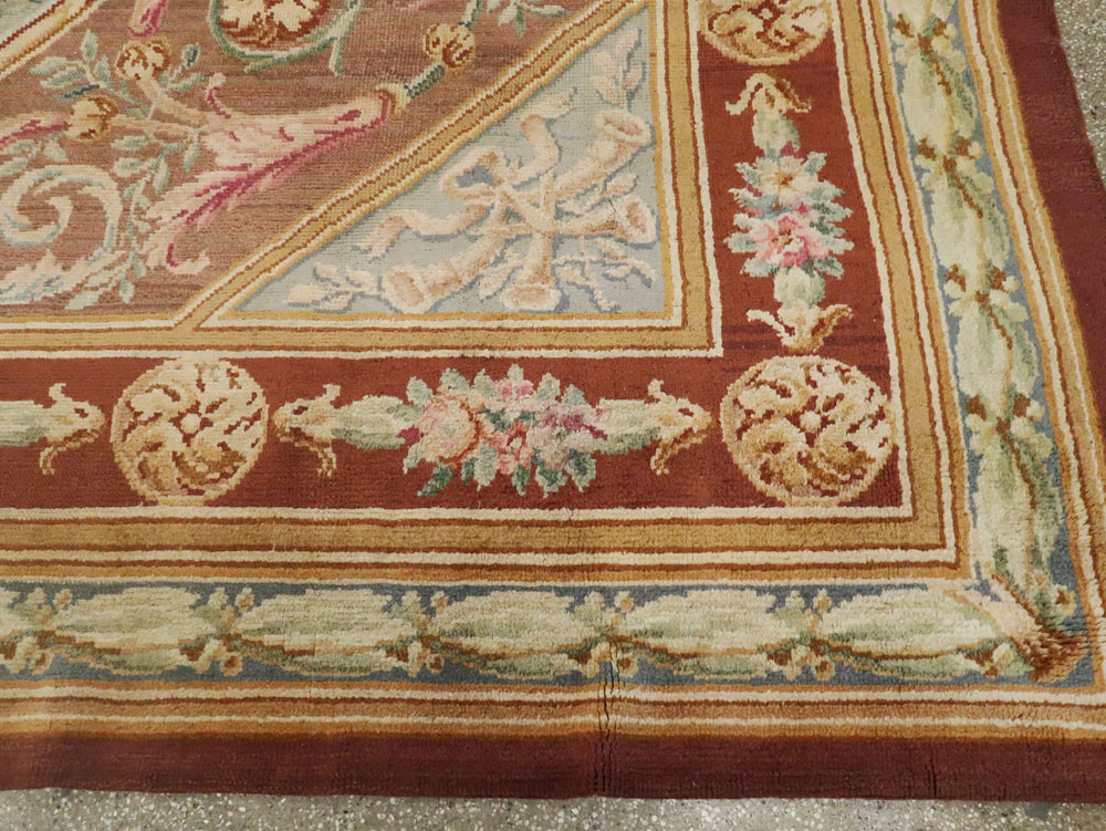 Antique French Savonnerie Carpet, No.15064 - Gss