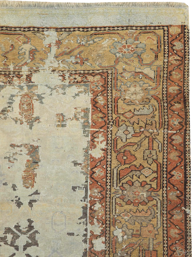 Antique Persian Distressed Kurdish Rug, No.15107 - Gss