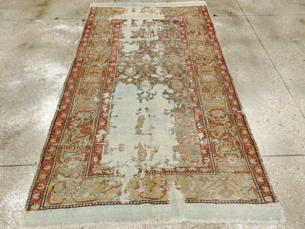 Antique Persian Distressed Kurdish Rug, No.15107 - Gss