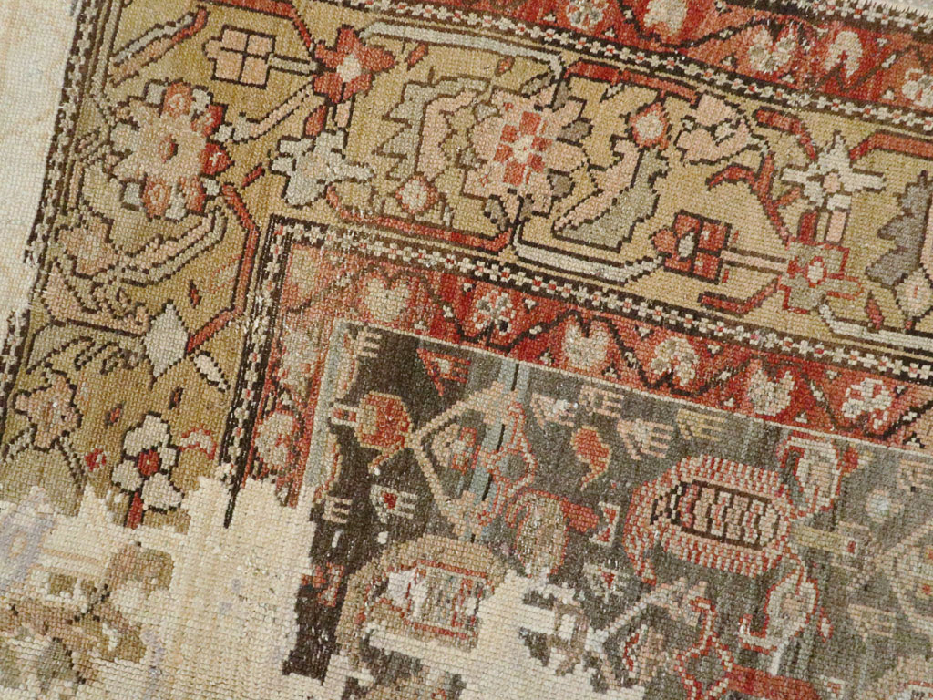 Antique Persian Distressed Kurdish Rug, No.15107 - Gss